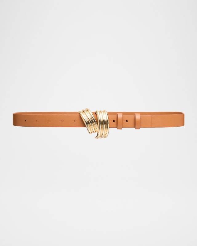 Edythe Swirl Leather Belt